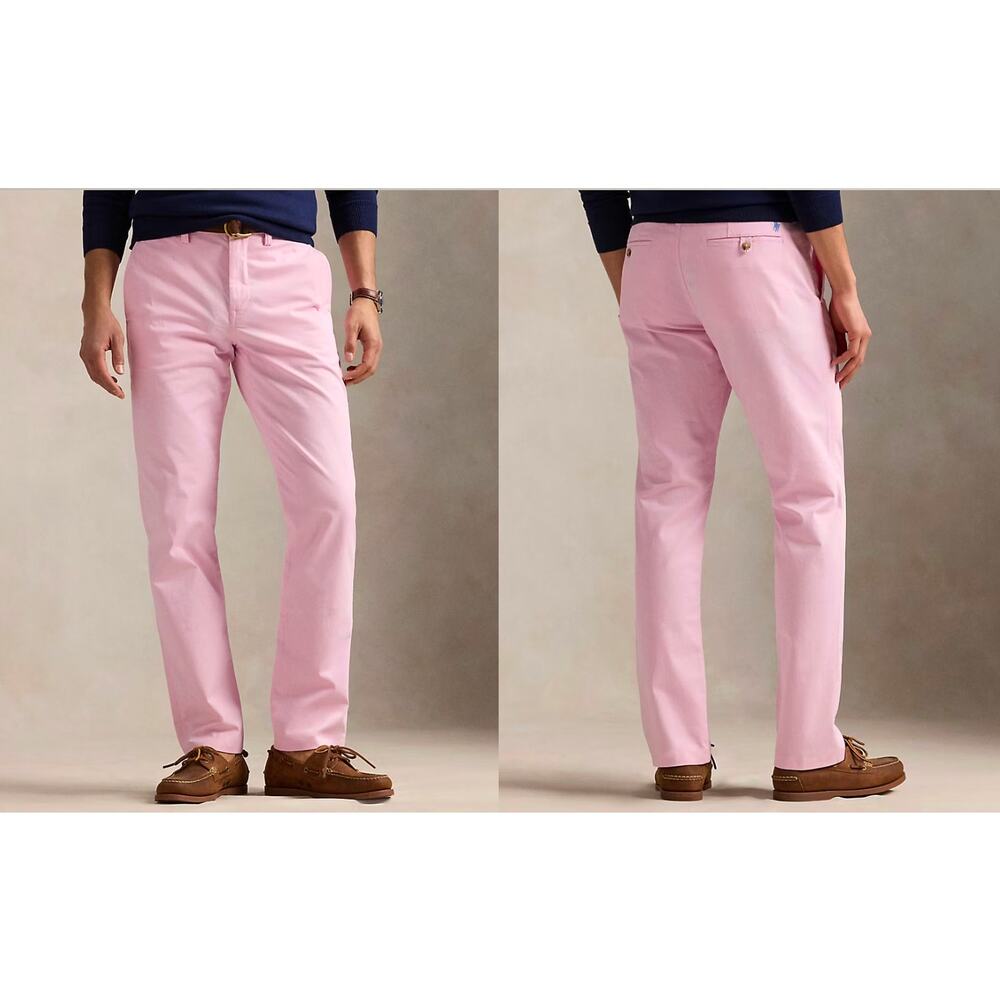 NWT Polo Ralph Lauren Stretch Straight Fit Chino Pant — Carmel Pink, 34x32
